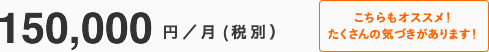 150,000 円/月 (税抜)